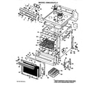 Hotpoint RB532G*J1 main body/cooktop/controls diagram