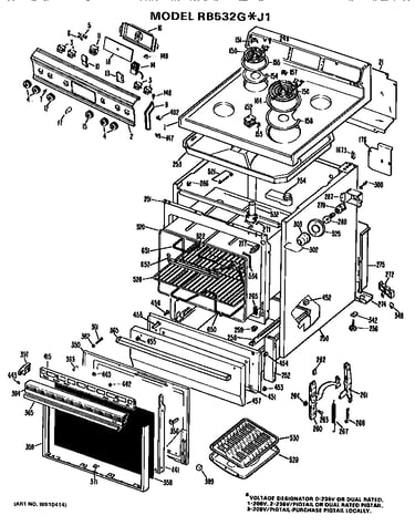 Main body/cooktop/controls