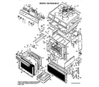 Hotpoint RS743G*H1 main body/cooktop/controls diagram