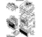 Hotpoint RS47G*H1 main body/cooktop/controls diagram