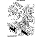 Hotpoint RB747G*H1 main body/cooktop/controls diagram