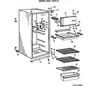 Hotpoint SSD14CGBLAD cabinet parts diagram