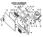 Hotpoint DLL2880DHL cabinet front diagram