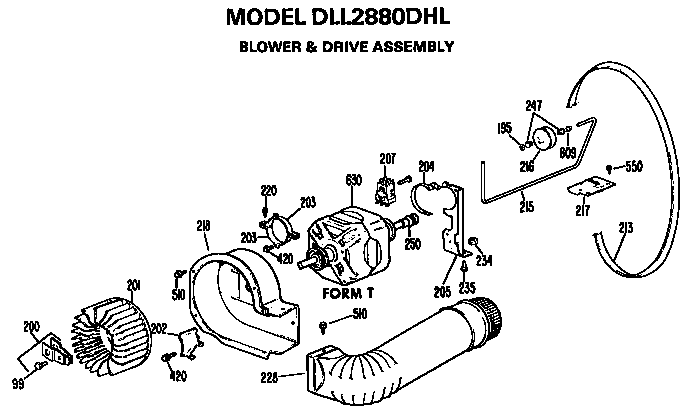 BLOWER AND DRIVE ASSEMBLY