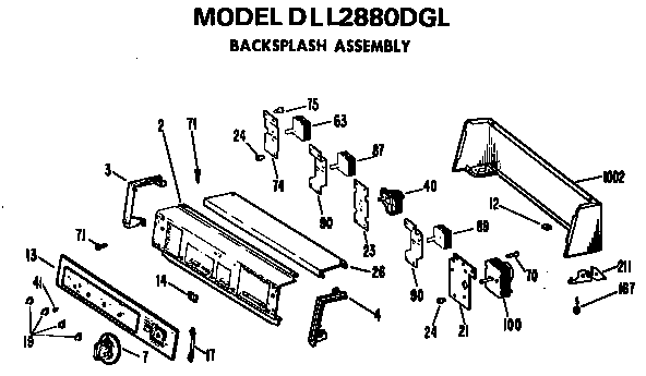 Backsplash assembly