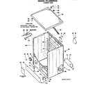 Hotpoint DLL2880DGL cabinet assembly diagram