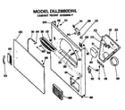 Hotpoint DLL2880DGL cabinet assembly diagram