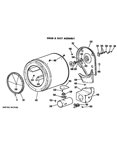 Drum and duct assembly