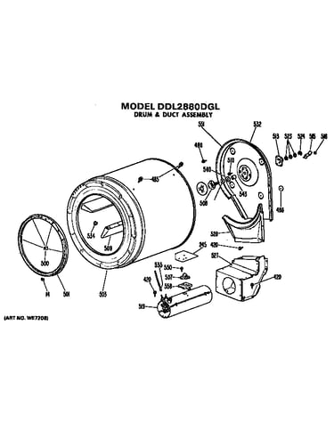 Drum and duct assembly