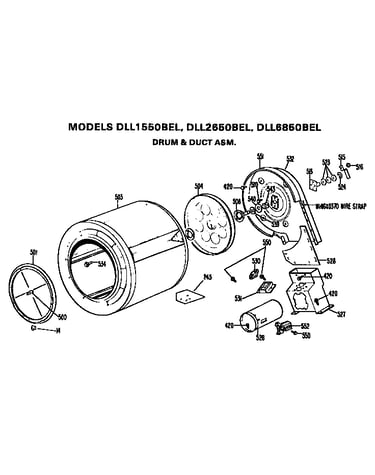 Drum and duct assembly