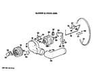 Hotpoint DLL2650BEL blower and drive assembly diagram