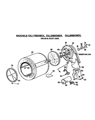Drum and duct assembly