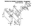 Hotpoint DLL2650BDL cabinet front diagram