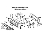 Hotpoint DLL2880DCL backsplash diagram