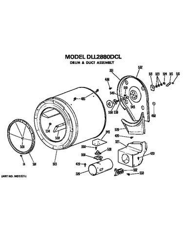 Drum and duct assembly