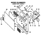 Hotpoint DLL2880DCL cabinet front diagram