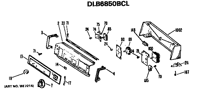 Backsplash for dlb6850bcl only