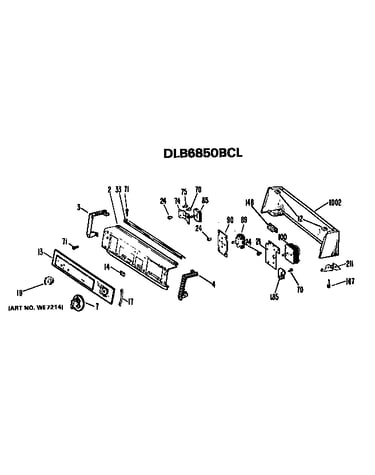 Backsplash for dlb6850bcl only