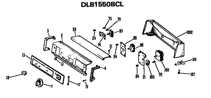 Backsplash for dlb1550bcl only