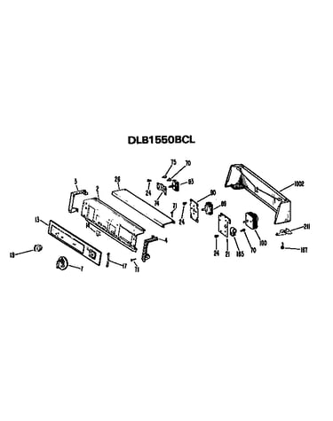 Backsplash for dlb1550bcl only