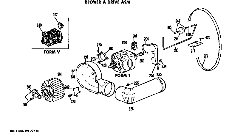 Blower and drive assembly