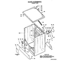 Hotpoint DLB2880DCL cabinet assembly diagram