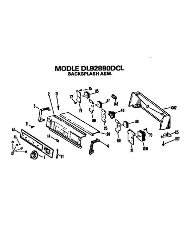 Backsplash assembly