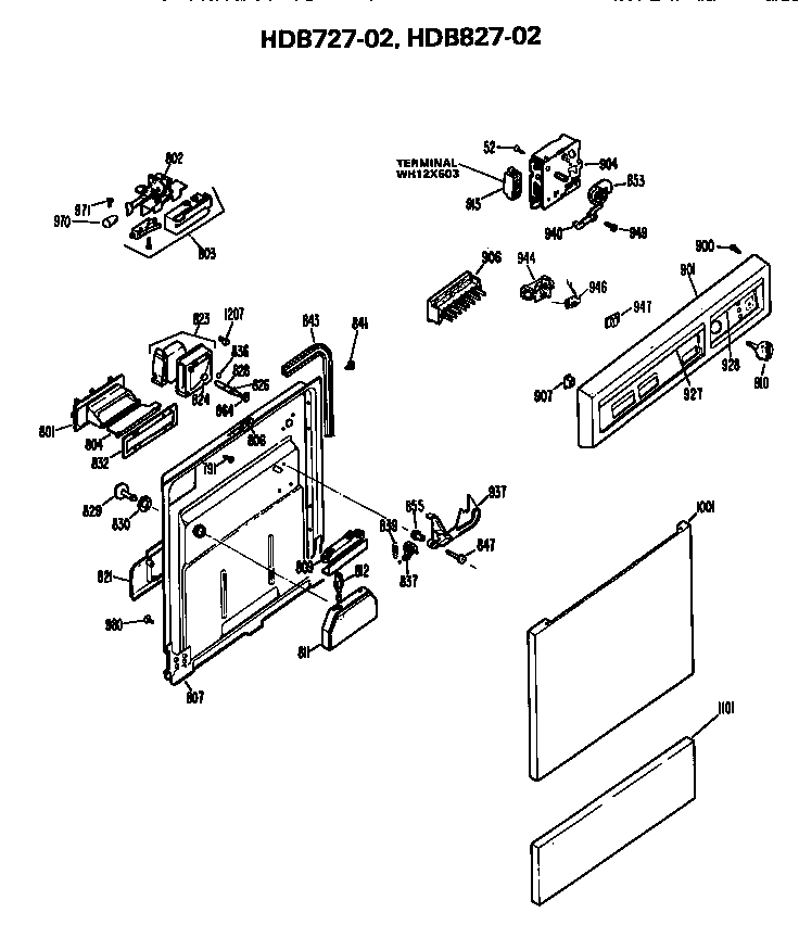 Front/control panel