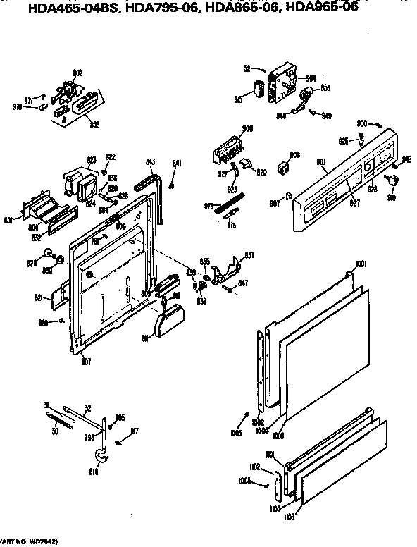 Front/control panel