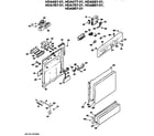 Hotpoint HDA477-01 front/control panel diagram