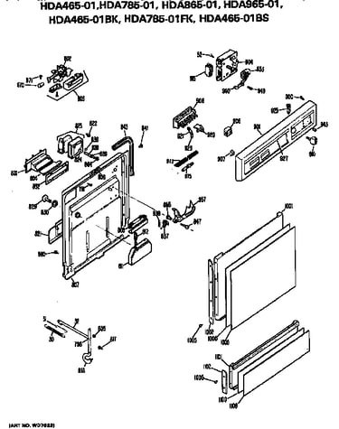 Front/control panel