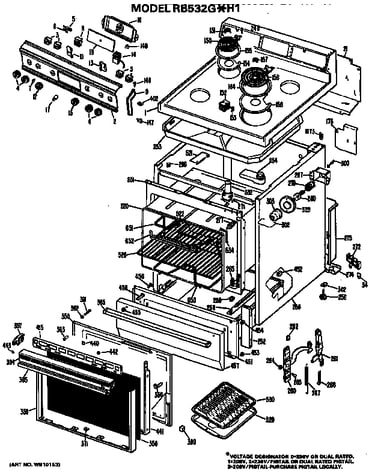 Main body/cooktop/controls