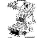 Hotpoint RB632G*H1 main body/cooktop/controls diagram