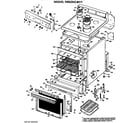 Hotpoint RB525G*H1 main body/cooktop/controls diagram