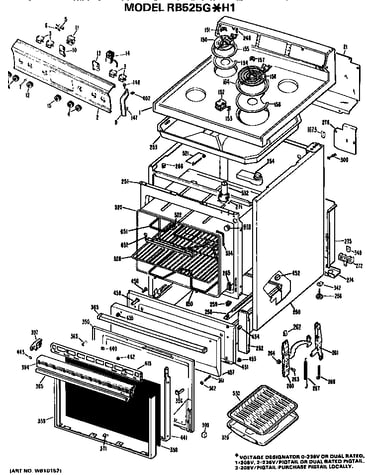 Main body/cooktop/controls