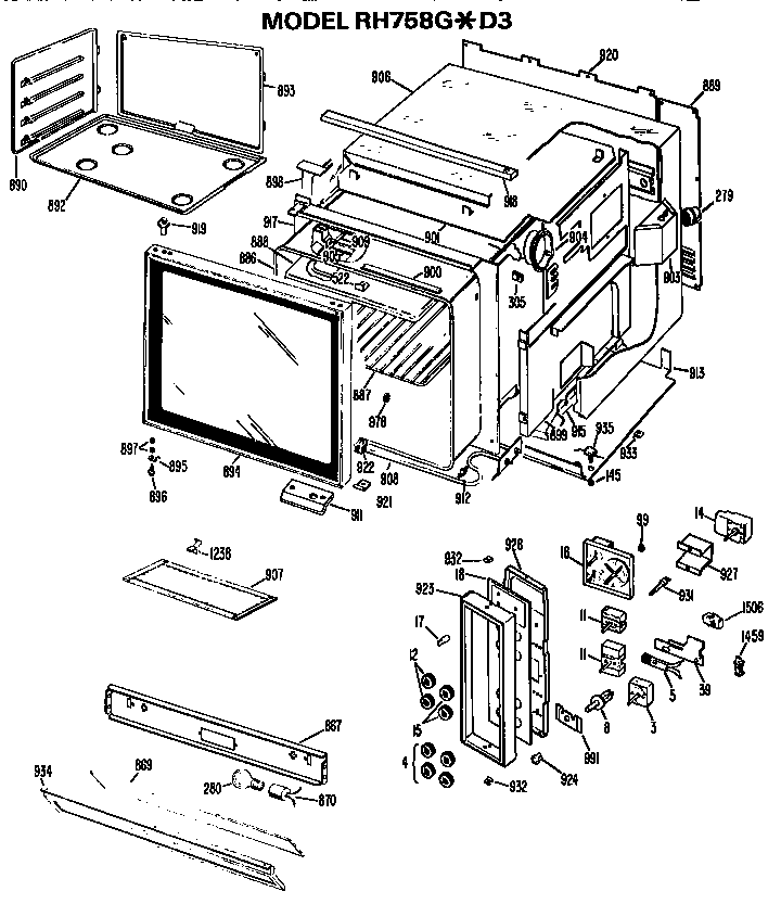 Microwave/controls