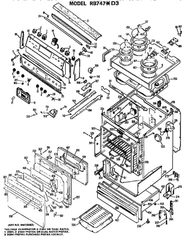 Main body/cooktop/controls