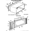 Hotpoint KJ508WVT1 cabinet and quick mount assembly diagram