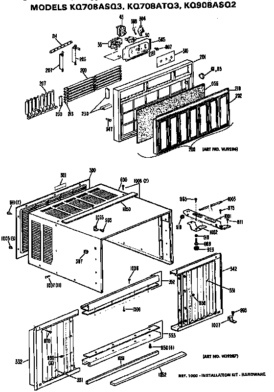 Grille and cabinet assembly