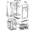 Hotpoint CTA14CFB cabinet parts diagram