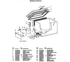 Hotpoint FH5CFB cabinet parts diagram