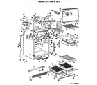 GE TBE14SASFRAD cabinet parts diagram