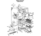 GE TBE16DASFRAD freezer section diagram