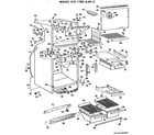 GE TBE16JASDRAD cabinet parts diagram