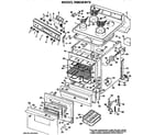 Hotpoint RB636*F2 main body/cooktop/controls diagram