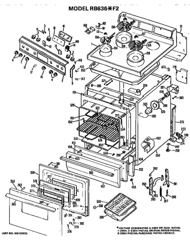 Main body/cooktop/controls