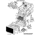 Hotpoint RB532G*F1 main body/cooktop/controls diagram