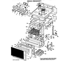 Hotpoint RB632G*F1 main body/cooktop/controls diagram