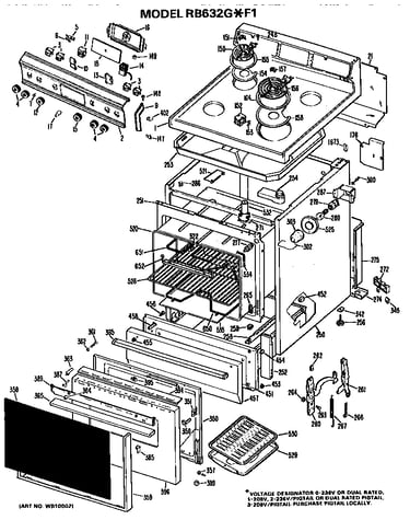 Main body/cooktop/controls