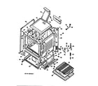 GE JGBS17GER3 cabinet assembly diagram